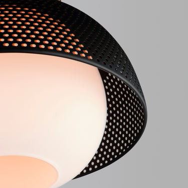 Maxim Lighting Perf Flush Mount Black/Satin Brass