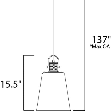Maxim Lighting Sedona Pendant Oil Rubbed Bronze/Antique Brass