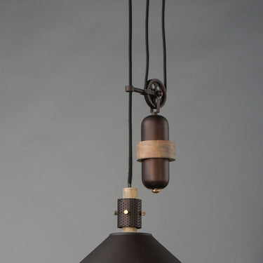 Maxim Lighting Tucson Pendant Oil Rubbed Bronze/Weathered Wood