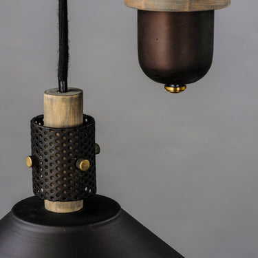 Maxim Lighting Tucson Pendant Oil Rubbed Bronze/Weathered Wood