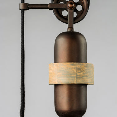 Maxim Lighting Tucson Pendant Oil Rubbed Bronze/Weathered Wood