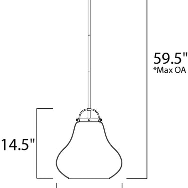 Maxim Lighting Stella Pendant Satin Nickel