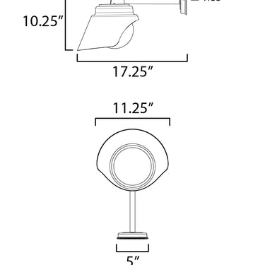 Maxim Lighting Habit Outdoor Wall Sconce Black