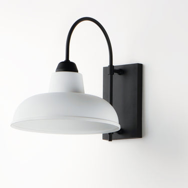 Maxim Lighting Industrial Outdoor Wall Sconce White/Black