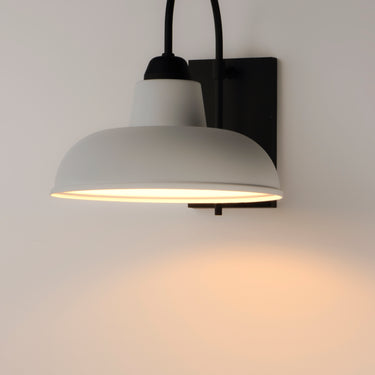 Maxim Lighting Industrial Outdoor Wall Sconce White/Black