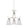 Maxim Lighting Basix 3-Light Chandelier Satin Nickel