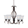 Maxim Lighting Basix 5-Light Chandelier Oil Rubbed Bronze
