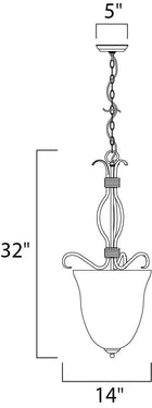 Maxim Lighting Basix 4-Light Entry Foyer Pendant Satin Nickel