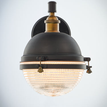 Maxim Lighting Portside 10" Outdoor Wall Sconce Oil Rubbed Bronze/Antique Brass