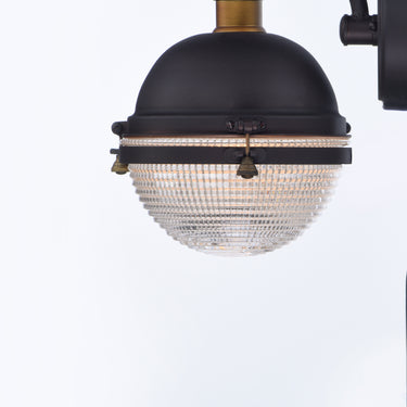 Maxim Lighting Portside 10" Outdoor Wall Sconce Oil Rubbed Bronze/Antique Brass