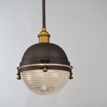 Maxim Lighting Portside 10" Outdoor Pendant Oil Rubbed Bronze/Antique Brass