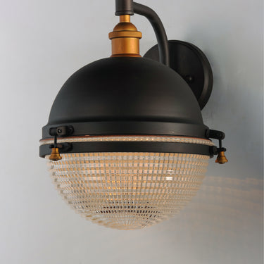 Maxim Lighting Portside 12" Outdoor Wall Sconce Oil Rubbed Bronze/Antique Brass
