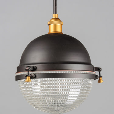 Maxim Lighting Portside 12" Outdoor Pendant Oil Rubbed Bronze/Antique Brass