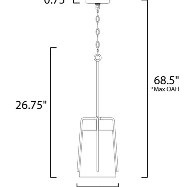 Maxim Lighting Pitchfork Small Pendant Oil Rubbed Bronze