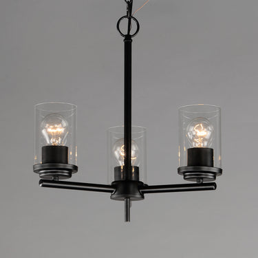 Maxim Lighting Corona 3-Light Chandelier Black