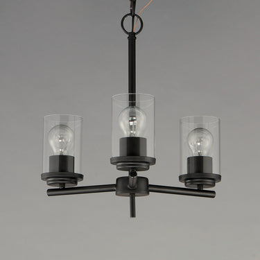 Maxim Lighting Corona 3-Light Chandelier Black