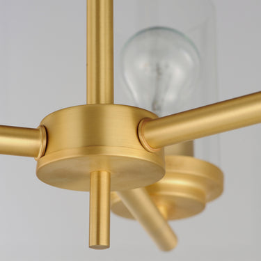 Maxim Lighting Corona 3-Light Chandelier Satin Brass