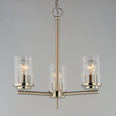 Maxim Lighting Corona 3-Light Chandelier Satin Nickel