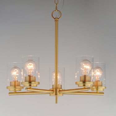 Maxim Lighting Corona 5-Light Chandelier Satin Brass