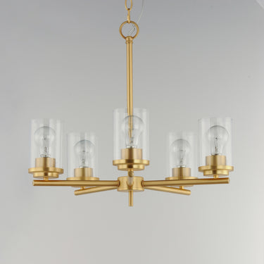 Maxim Lighting Corona 5-Light Chandelier Satin Brass