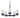 Corona Single Tier Chandelier by Maxim - 10205FTBK