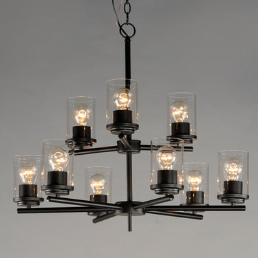 Maxim Lighting Corona 9-Light Chandelier Black