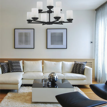 Maxim Lighting Corona 9-Light Chandelier Black