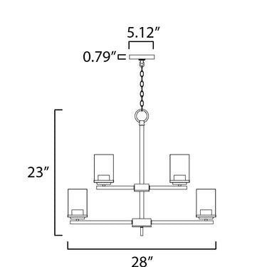 Maxim Lighting Corona 9-Light Chandelier Satin Nickel