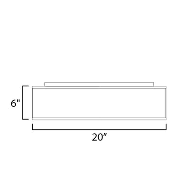 Maxim Lighting Prime 20" LED Flush Mount 