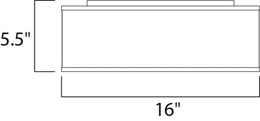 Maxim Lighting Prime Acoustic 16" LED Flush Mount 120-277V 