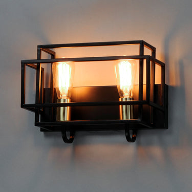Maxim Lighting Liner 2-Light Bath Vanity Black/Satin Brass
