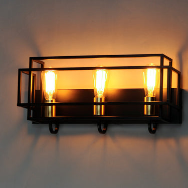 Maxim Lighting Liner 3-Light Bath Vanity Black/Satin Brass