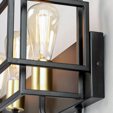 Maxim Lighting Liner 3-Light Bath Vanity Black/Satin Brass
