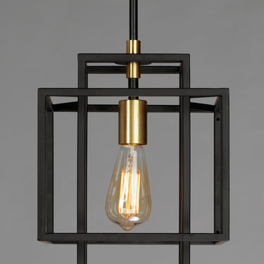 Maxim Lighting Liner Pendant Black/Satin Brass