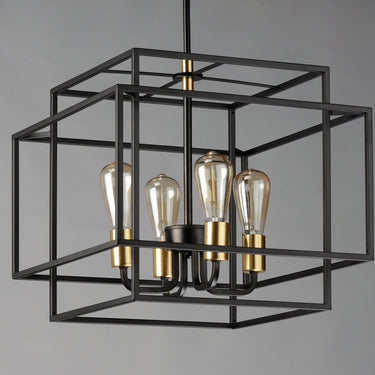 Maxim Lighting Liner 4-Light Pendant Black/Satin Brass