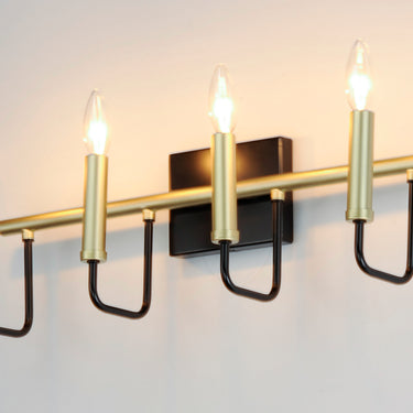 Maxim Lighting Sullivan 4-Light Bath Vanity Black/Gold