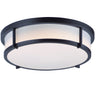 Maxim Lighting Rogue 17" 3-Light Flush Mount Black