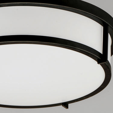 Maxim Lighting Rogue 17" 3-Light Flush Mount Black