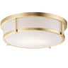 Maxim Lighting Rogue 17" 3-Light Flush Mount Satin Brass
