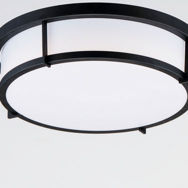 Maxim Lighting Rogue 13" 2-Light Flush Mount Black