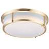 Maxim Lighting Rogue 13" 2-Light Flush Mount Satin Brass