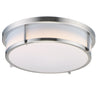 Maxim Lighting Rogue 13" 2-Light Flush Mount Satin Nickel