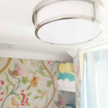 Maxim Lighting Rogue 13" 2-Light Flush Mount Satin Nickel