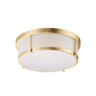 Maxim Lighting Rogue 13" LED Flush Mount Satin Brass