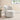 Finesse Decor Luxe Elegance Swivel Accent Chair - White with Chrome Back Detail 