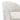 Finesse Decor Luxe Elegance Swivel Accent Chair - White with Chrome Back Detail 
