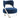 Finesse Decor Aura Modern Accent Chair - Blue and Chrome 