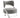 Finesse Decor Aura Modern Accent Chair - Gray and Chrome 