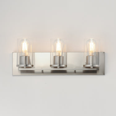Maxim Lighting Lateral 3-Light Bath Vanity Satin Nickel