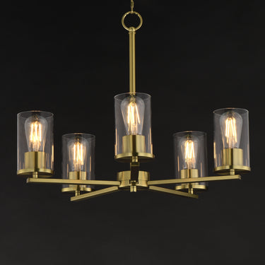 Maxim Lighting Lateral 5-Light Chandelier Satin Brass